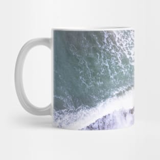 Aerial View Of Sea Waves Mug